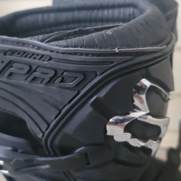 Fox Racing PRO FORMA Motocross BIKE Boots (MATTE BLK & SILVER) US Men's size 14 - Picture 7 of 15